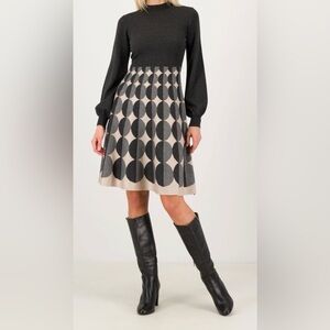 Nina Leonard Gray dress